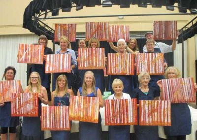 Beautiful birch tree paint and wine class results