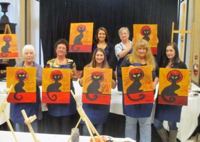Grass Valley Chat Noir paint and wine class
