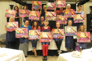 Artistic talents shine in painting classes