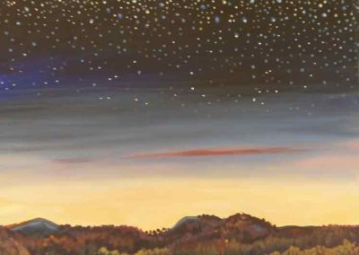 Sierra night sky, (acrylics)
