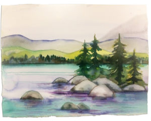 Tahoe Shores Watercolor Class
