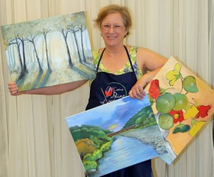 Painting instructor Kathy Phillips
