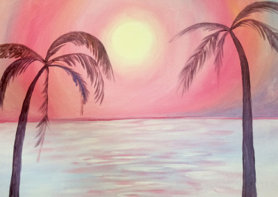 New paintings, including these palm trees, have recently been added!