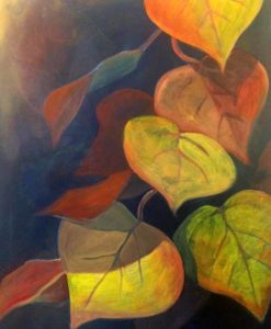 fall leaves painting and wine class