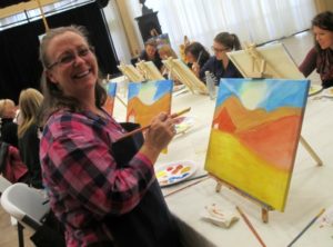 fun at one of our painting and wine classes!