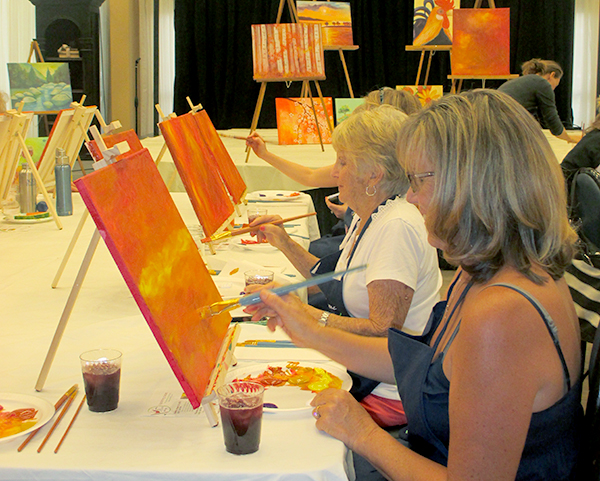 Learn how you can beat the heat at a paint and sip class!