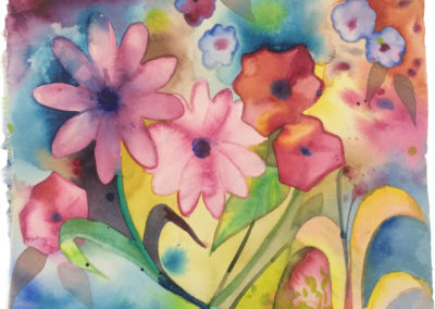Spring flowers, Watercolor