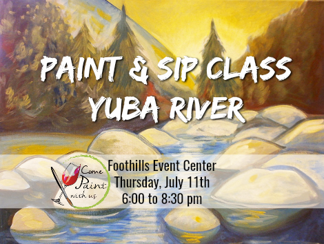 Yuba River paint and sip class