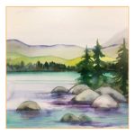 Tahoe Shore watercolor paint and sip class