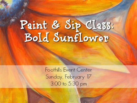Come to this easy-to-follow paint and sip class!