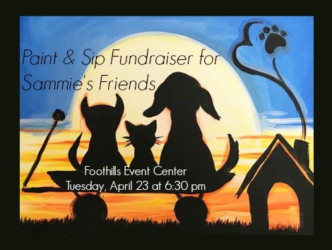 Paint and sip fundraiser for Sammie's Friends