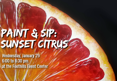 Click to sign up for our Sunset Citrus paint & sip class!