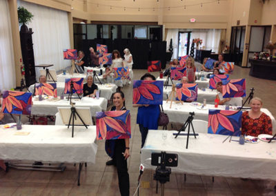 Flower Painting Group Photo